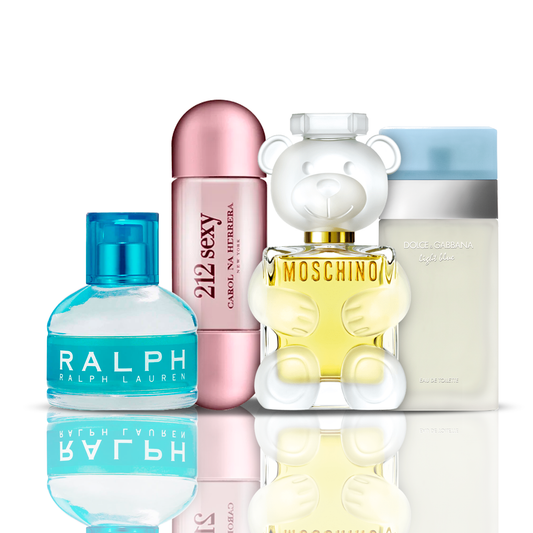 Set de 4 parfumuri | 212 Sexy + Light Blue + Moschino Toy 2 + Ralph Lauren 100 ml