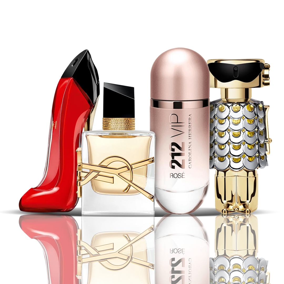 Set de 4 parfumuri | Very Good Girl + Libre + 212 VIP Rose + Fame 100 ml