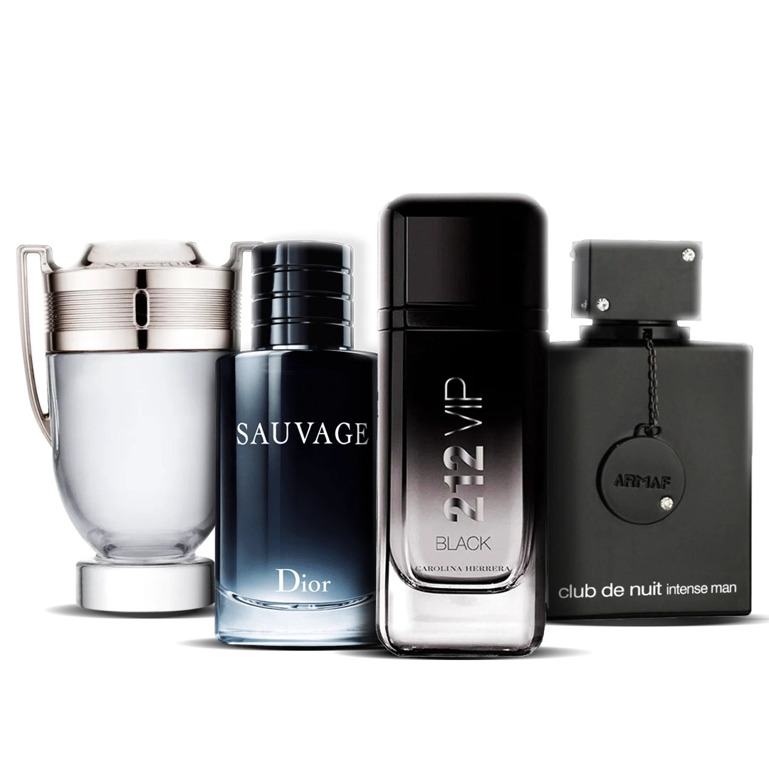 Set de 4 parfumuri | One Million Royal + 212 VIP Men + Sauvage Dior + Versace Eros 100 ml